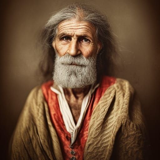 Historical Tin-Type Portrait from Pettorano sul Gizio