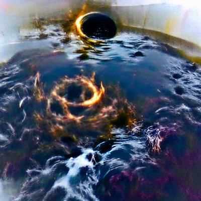 Whirlpool of Fallen Matter and a Degenerate Star