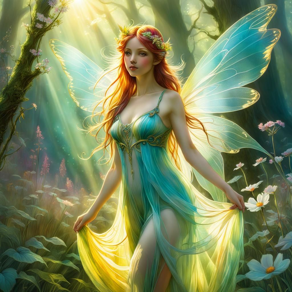 Springtime fairy