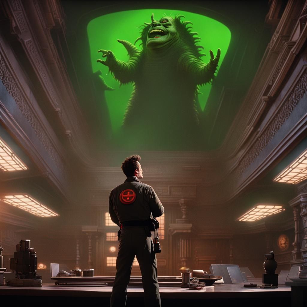 Venkman Tells Jokes to Zuul: Digital Matte Painting