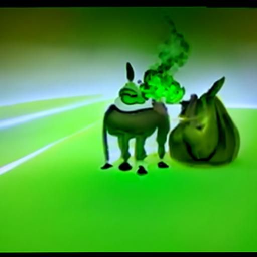 Shrek and Donkey Smoking Weed Together