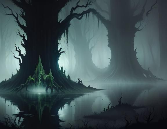 Menacing Bullywug Emerges from Murky Swamp