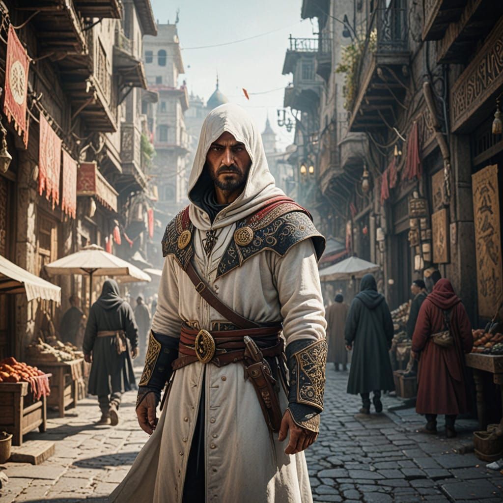 Turkish Warrior in Ottoman Finery