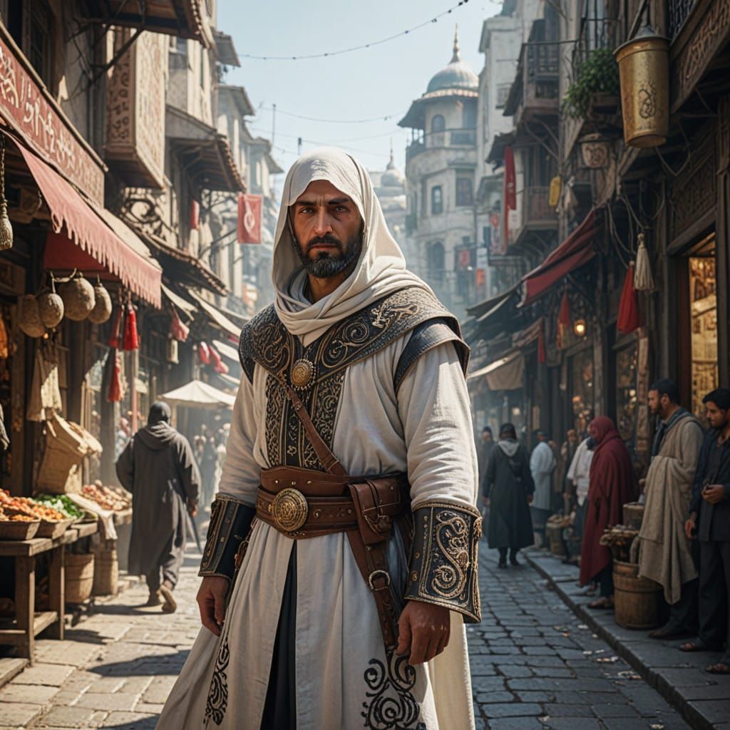 Turkish Warrior in Historic Istanbul Market