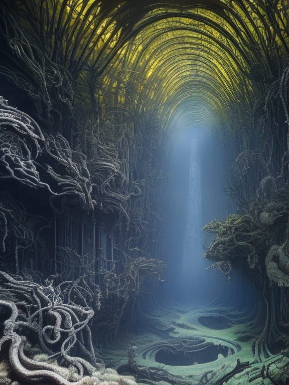 Biomechanical Atrium: A Sci-Fi Masterwork