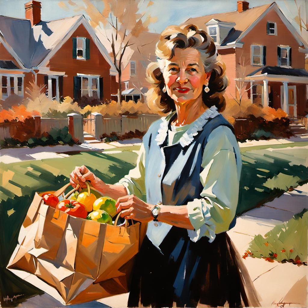 Margaret Knight Portrait in Pastel Colors