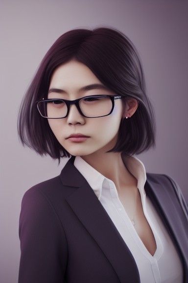 Asian office girl