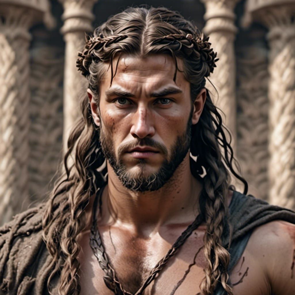 Dionysus in Labyrinth: Hyperrealistic 8K HDR Photography