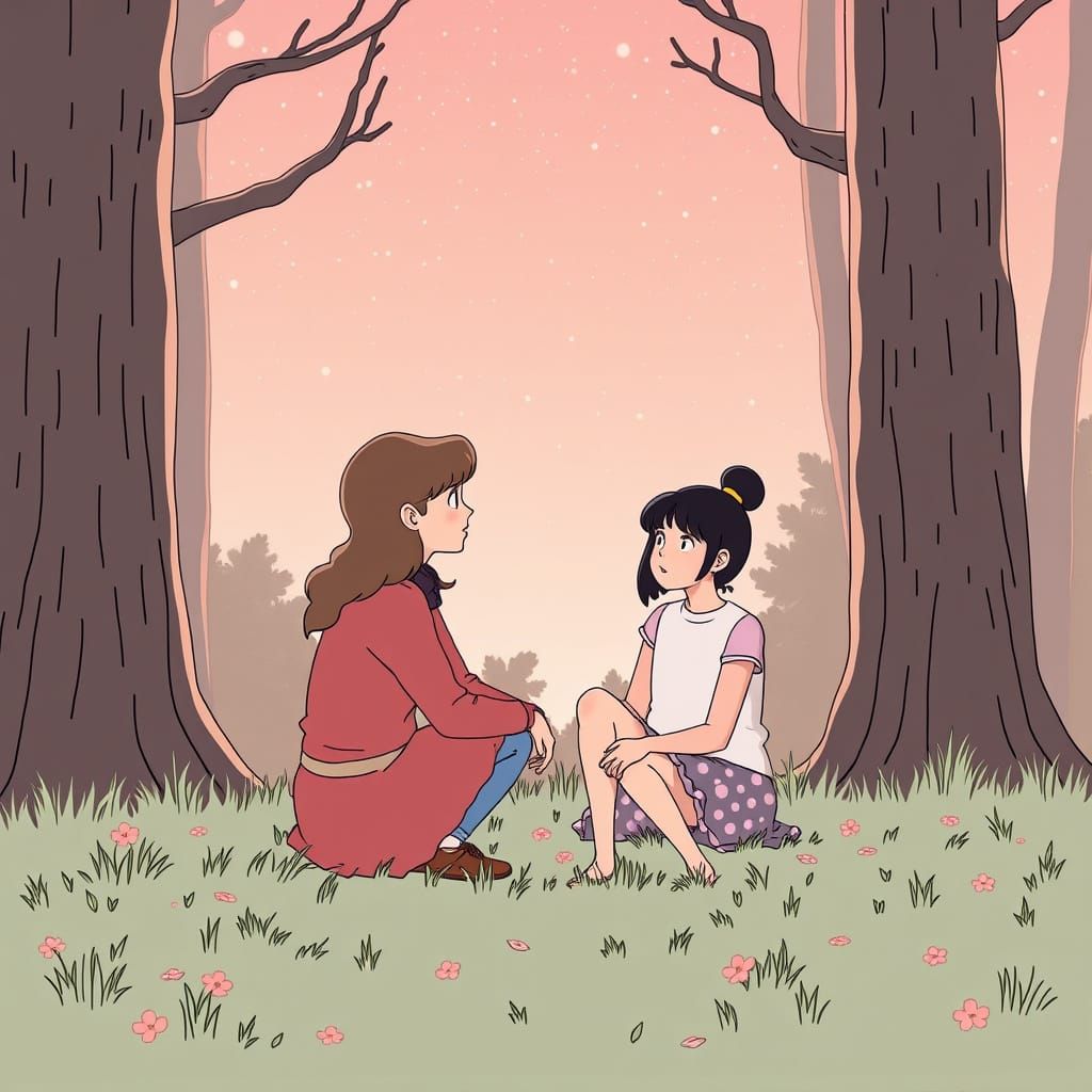 Surreal Fantasy World in Whimsical Moebius Style