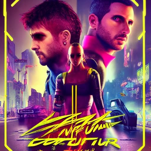 Cyberpunk Duck in Neon Cityscape