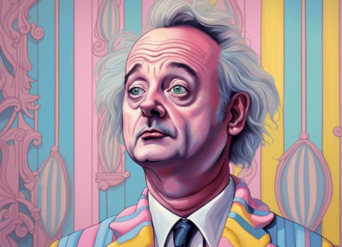 Bill Murray as Beetlejuice in Art Nouveau Style