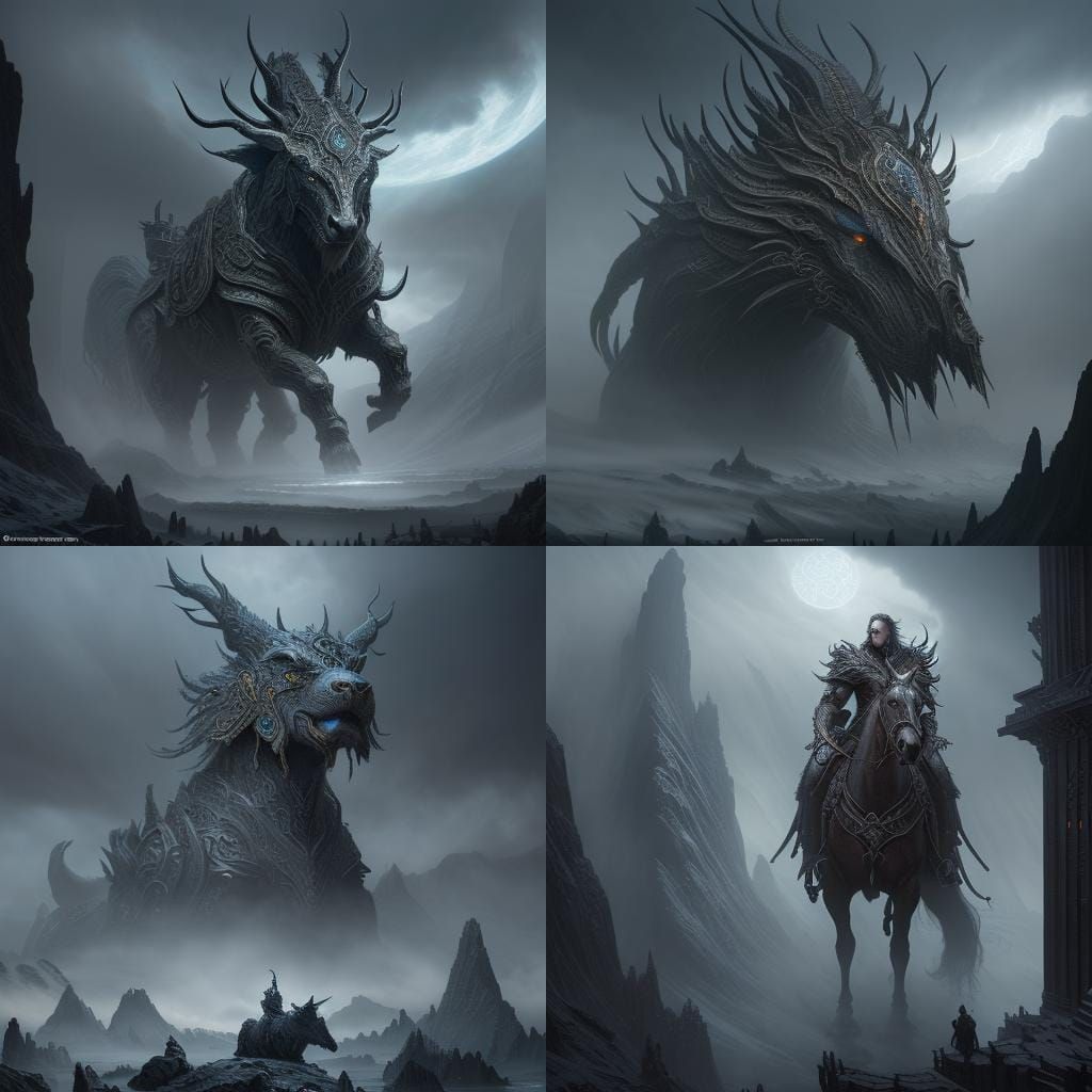 Epic Norse Mythology Digital Matte Painting