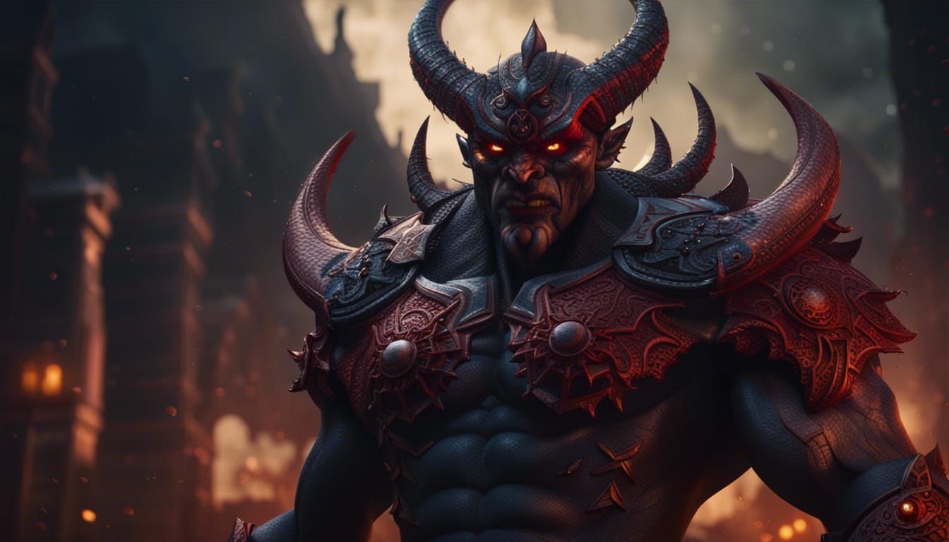 Demon Ravana Superhero Concept Art