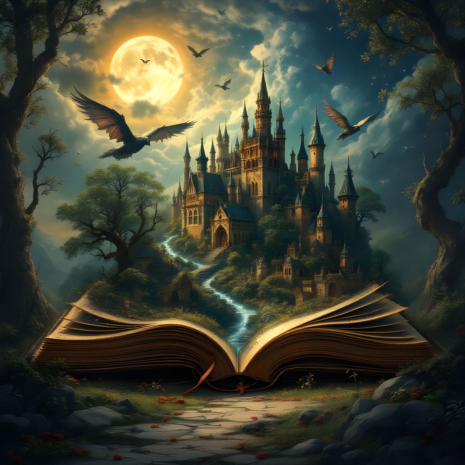 Fantasy Kingdom Emerges from Ancient Book