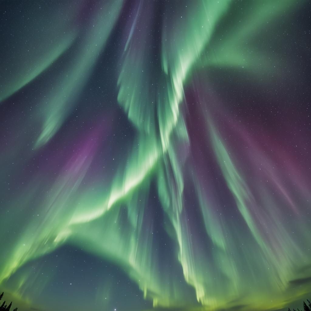 Aurora Borealis Shimmers in Space: Fantasy Concept Art