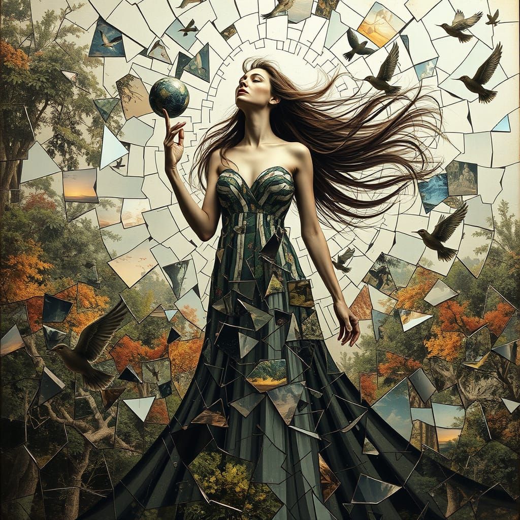 Woman in Deep Space, Shattered Mirrors, and Whispers of the ...