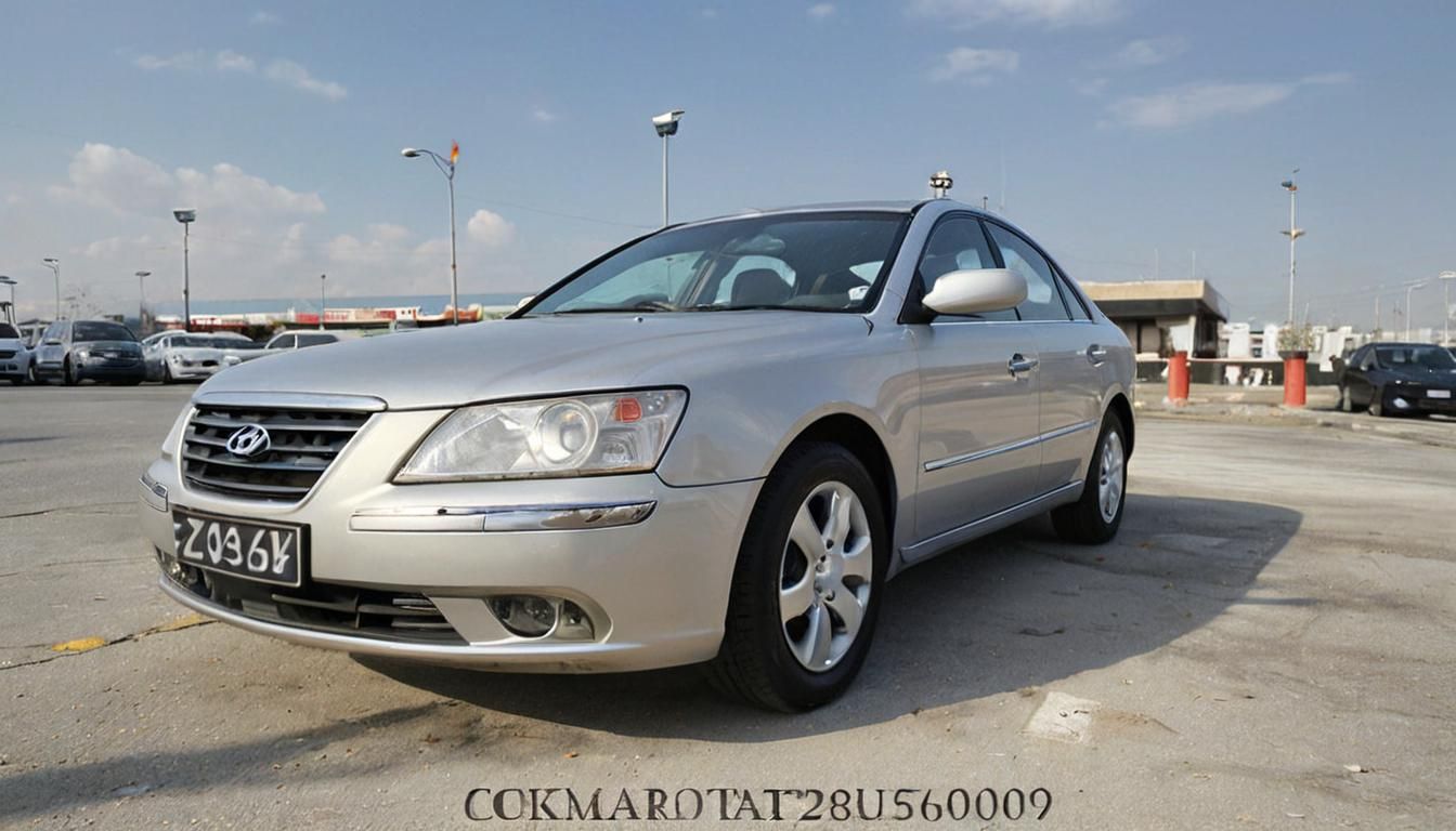 Hyperrealistic 2007 Hyundai Sonata in Detailed Car Photograp...