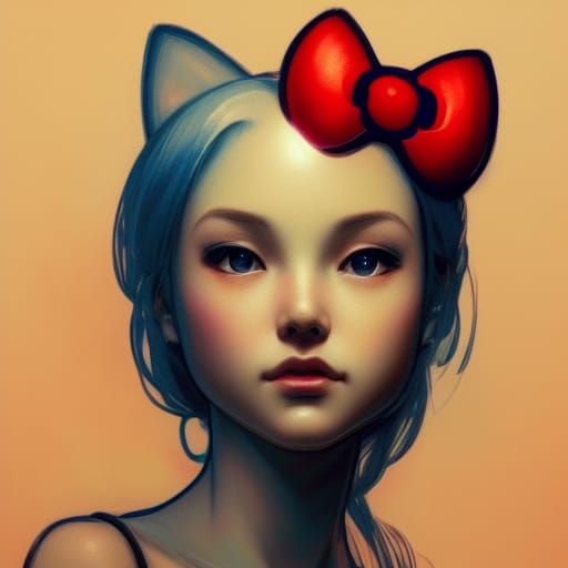 Hyperdetailed Hello Kitty Portrait in 8k Resolution