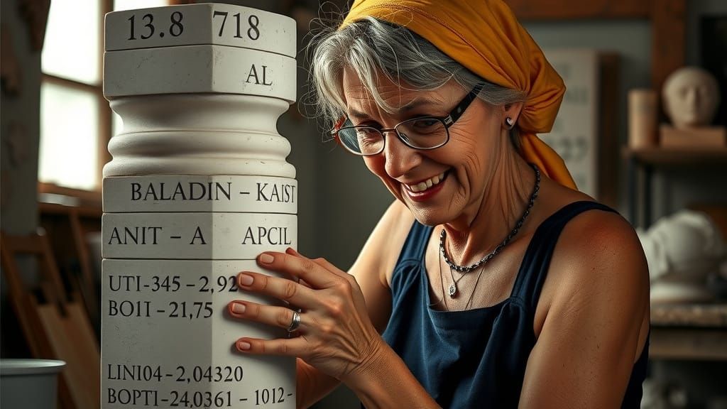 Abstract Sculptor in Creative Flow