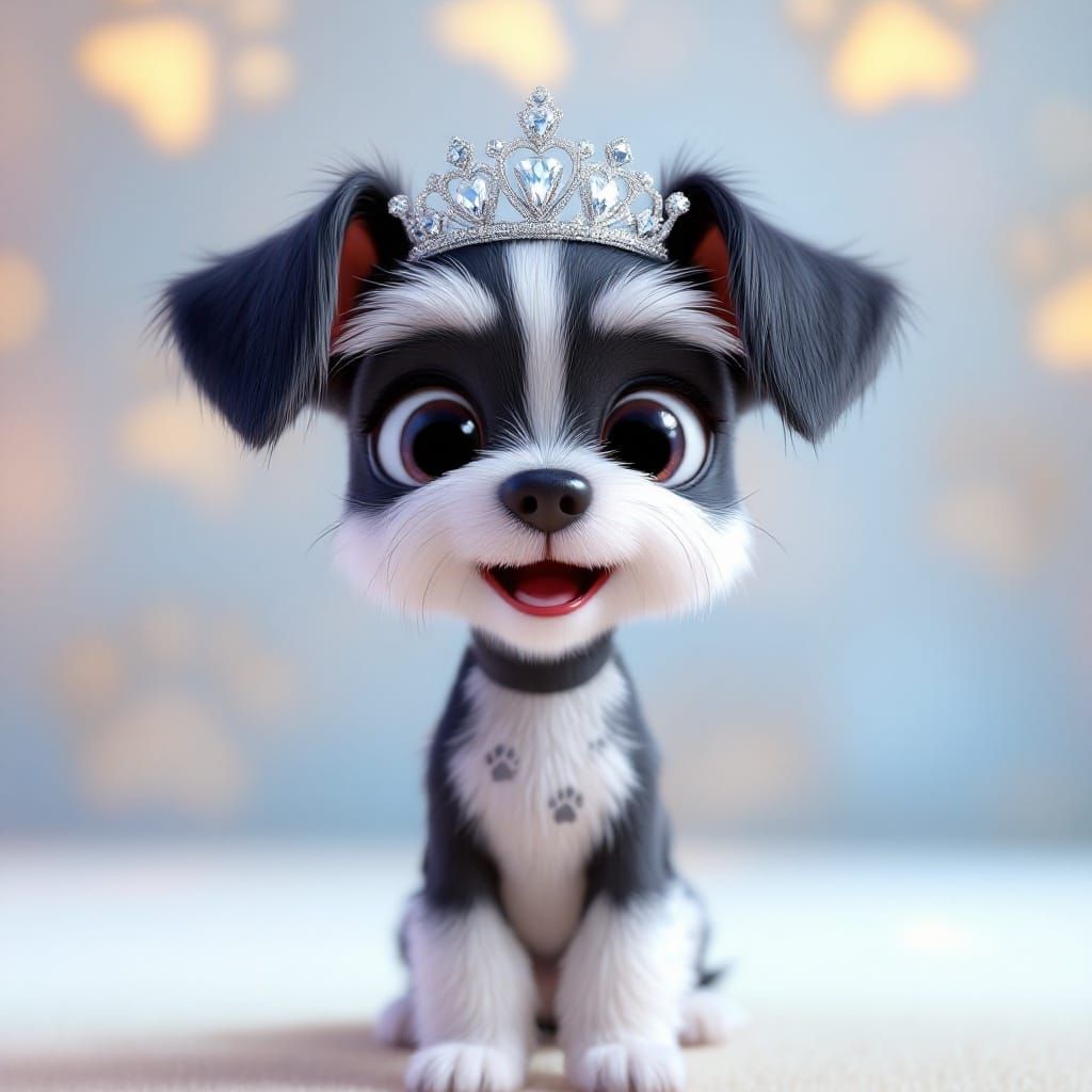 Pixar-Inspired Lady: A Young Girl's Playful Charm