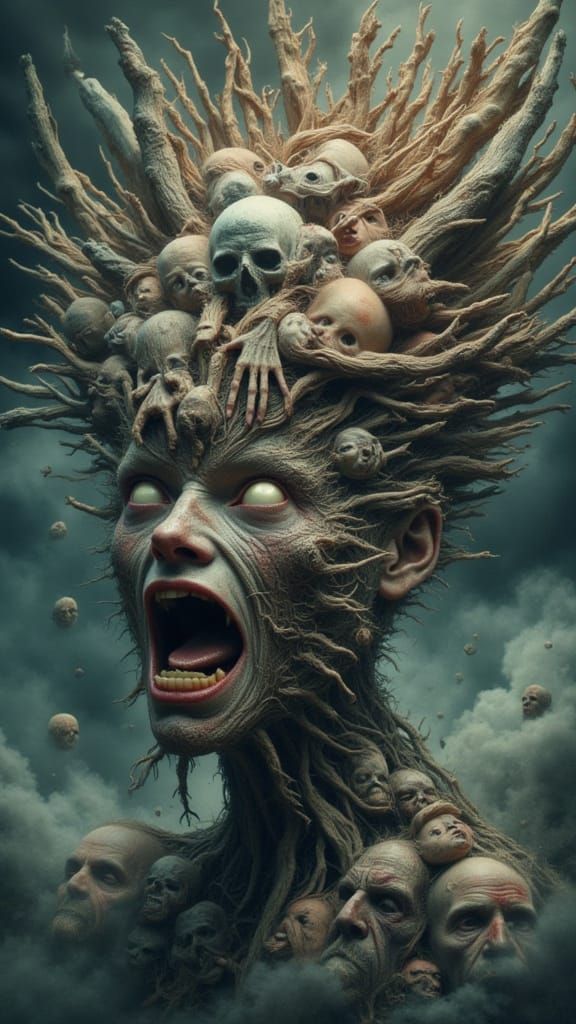 Mindscape of Emotions: Faces of Madness and Serenity