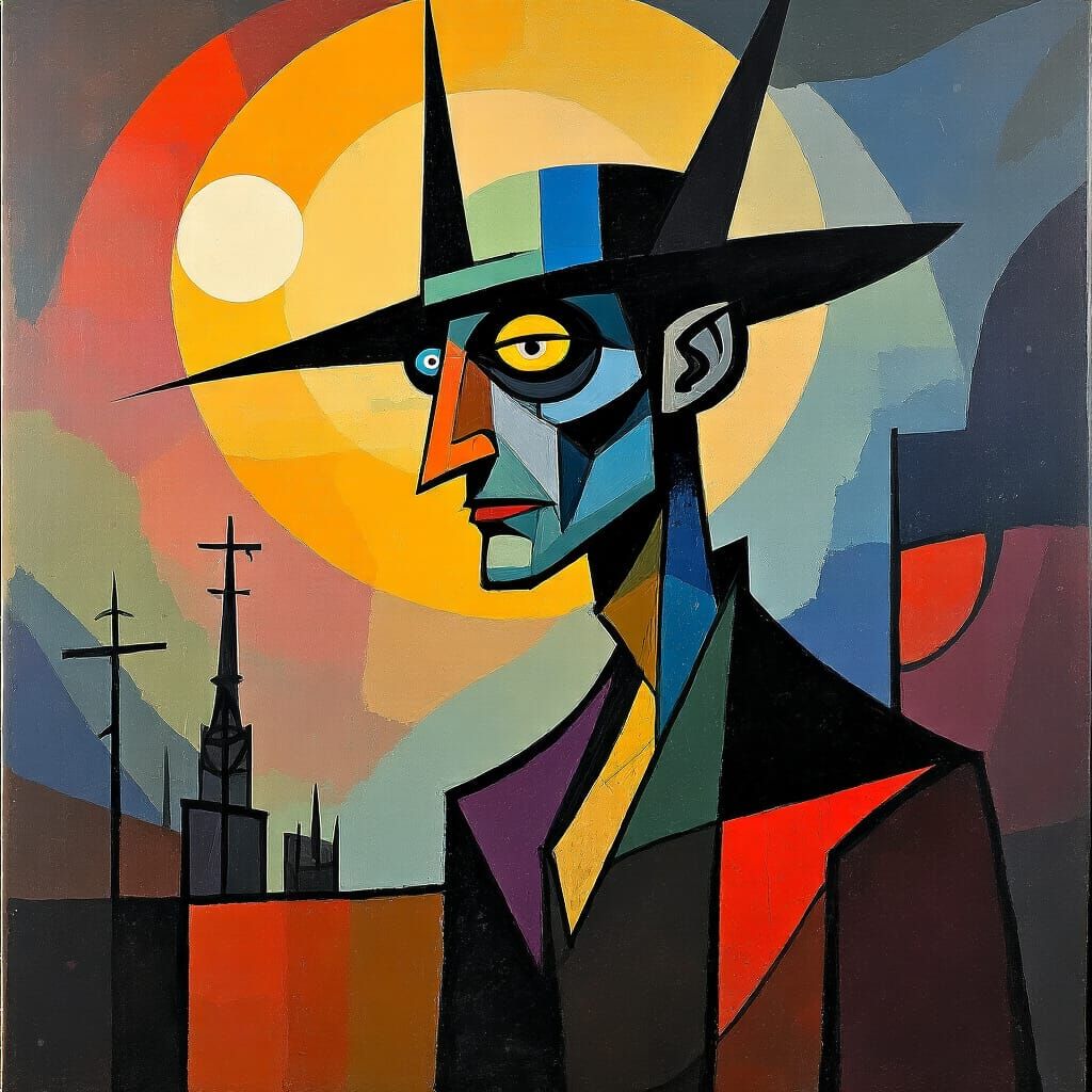 Grimdark Landscape in Kandinsky Style