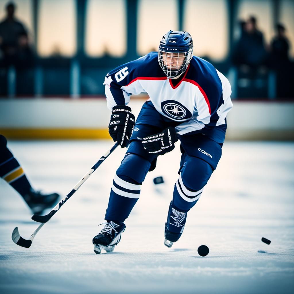 Hockey Action in Sharp Focus, Professional Photography