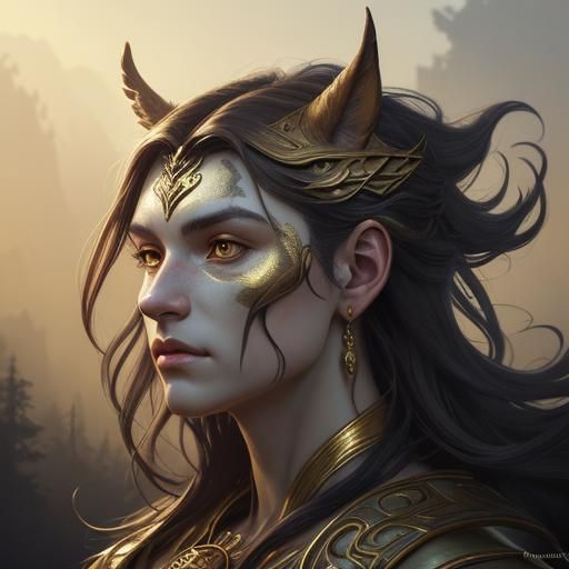 Centaurs: Fantasy Portrait in Striking Colors