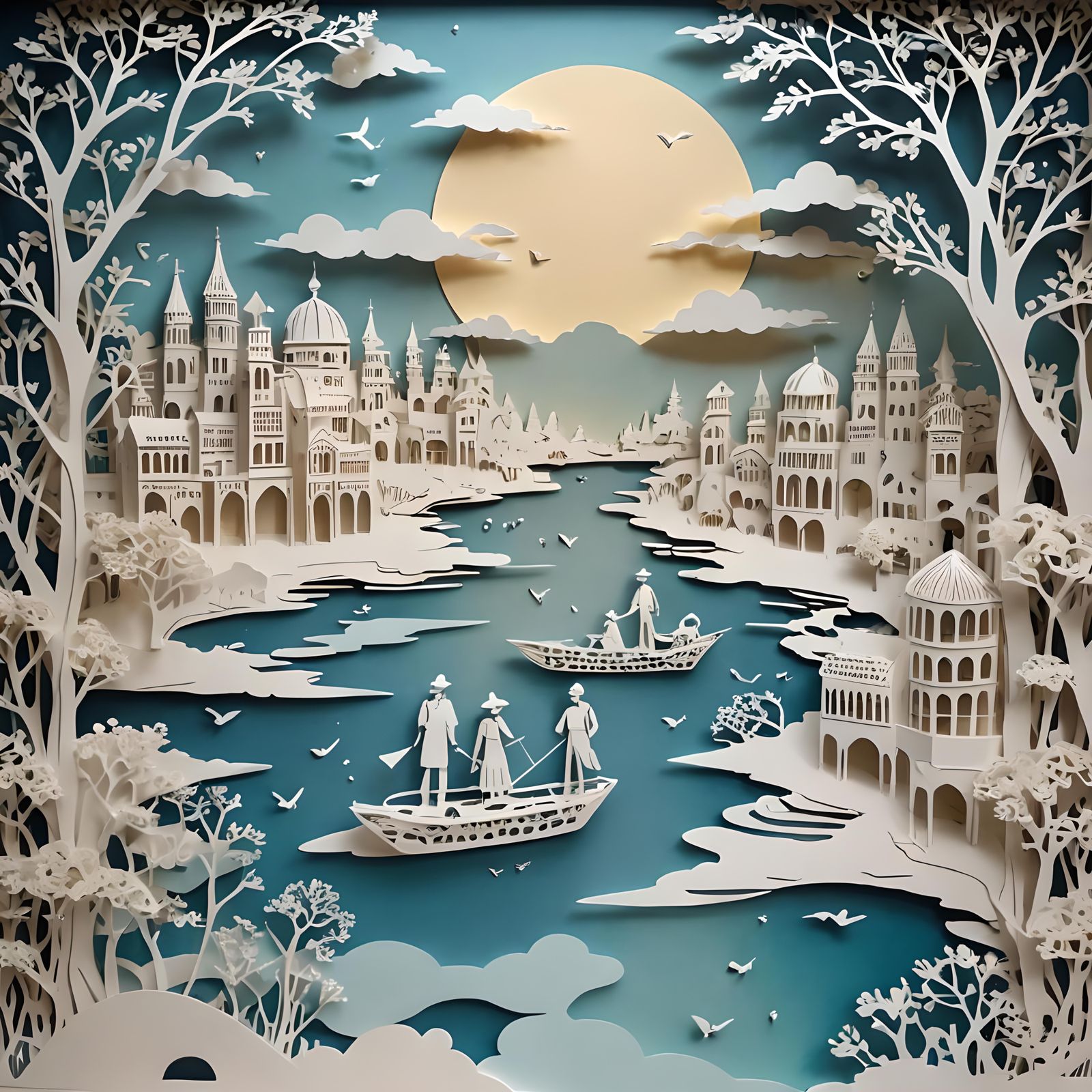 Kirigami Landscape