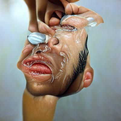 Abstract Hyperrealistic Interwoven Lines