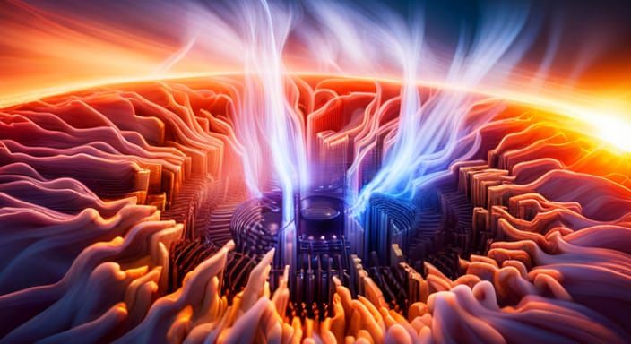 Organic Fusion Computer Processor in Hyperrealistic Style