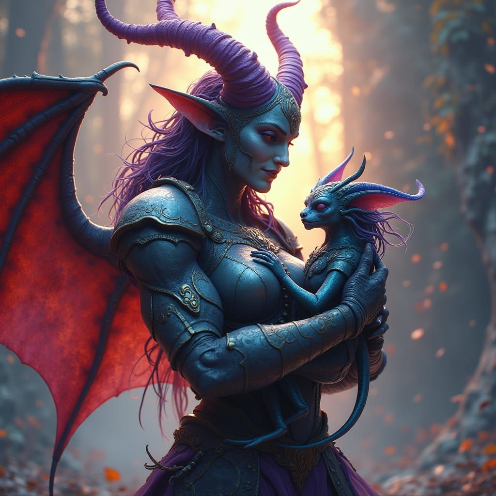 Marilith Demons in Dreamlike Fantasy Art