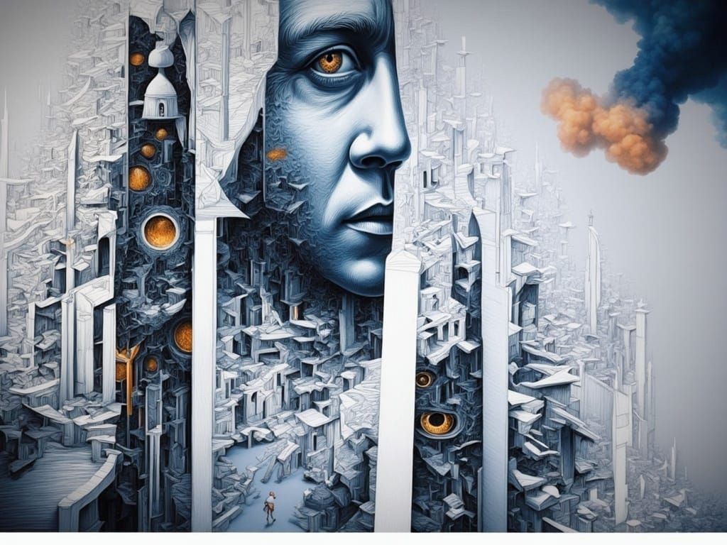 Hyperrealistic Portrait of a Mysterious Figure in Golden Lig...