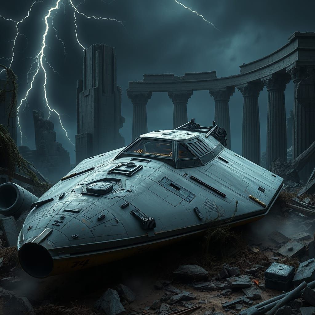 Abandoned Sith Temple Freight Ship