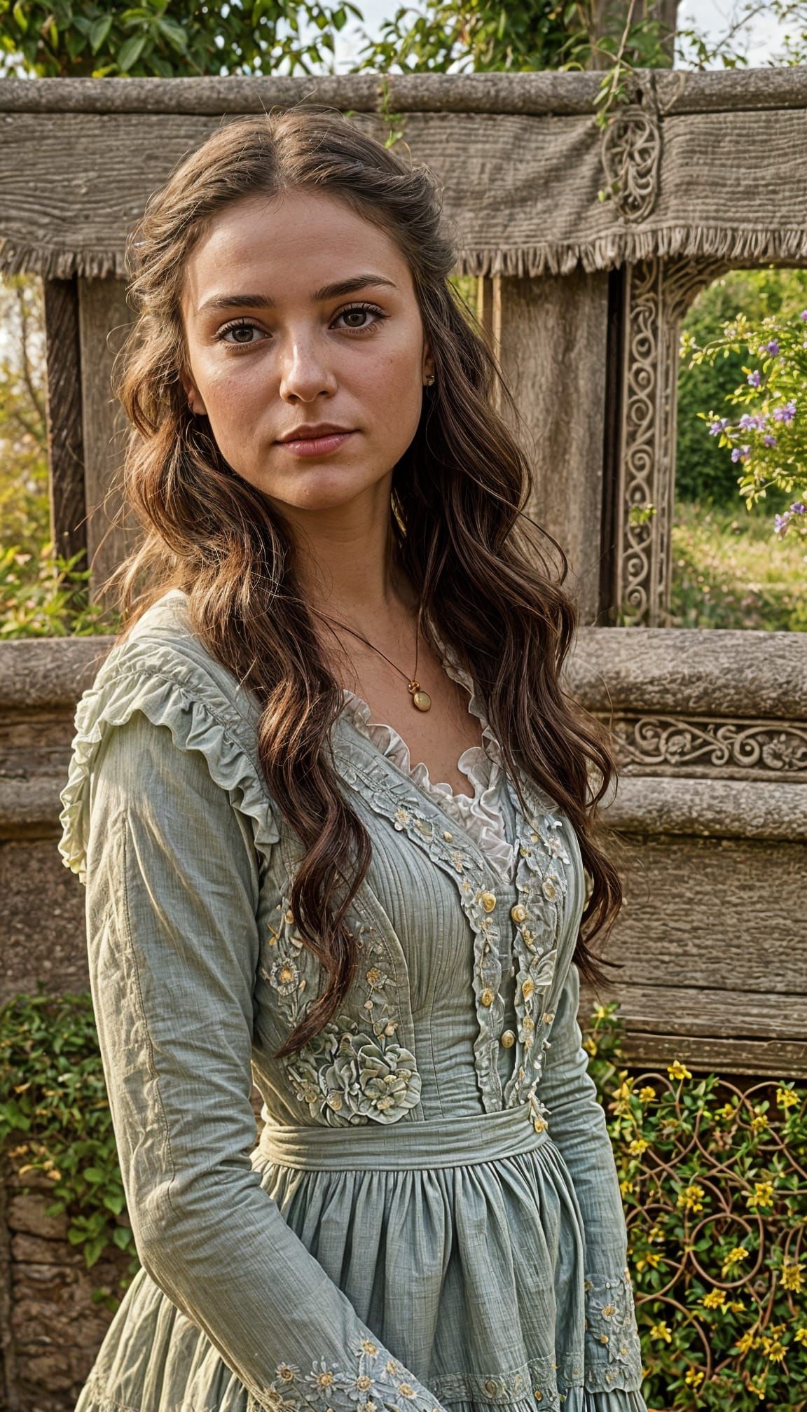 Victorian Mina Murray in Humble Attire