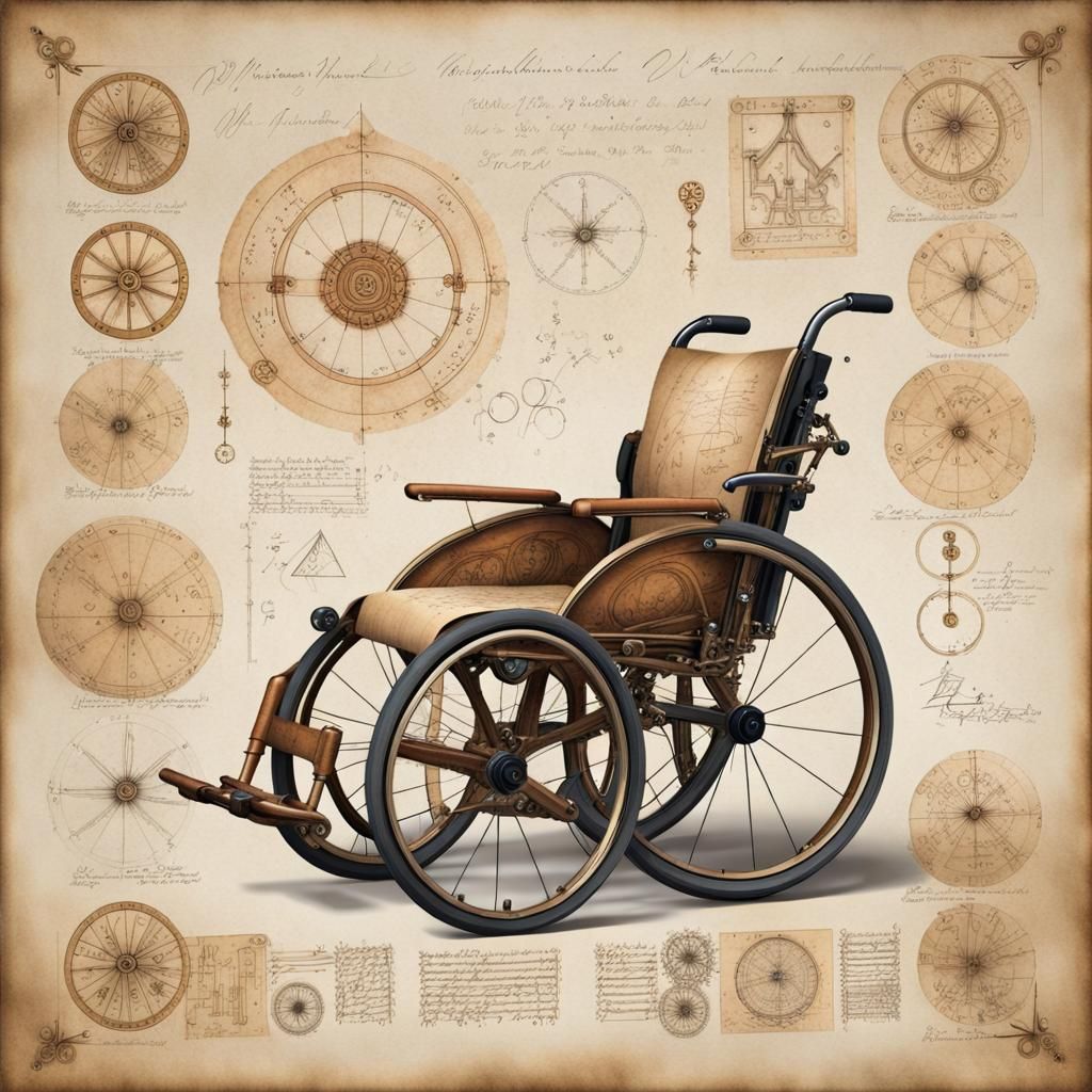 Magical Wheelchair Designs in Da Vinci Style