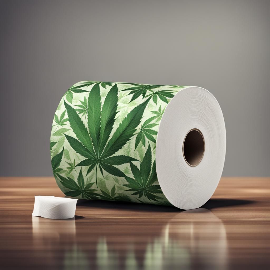 Luxury Cannabis Toilet Roll Advertisement