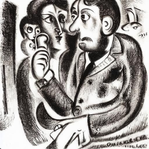 Locksmith Vasya's Divorce: Expressionist Portrait