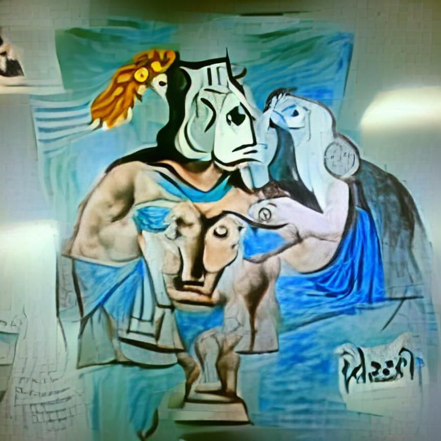 Greek Mythology in Cubist Style