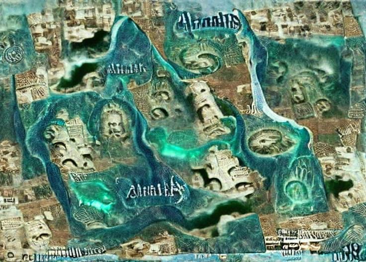 Map of Atlantis: The Lost Underwater City