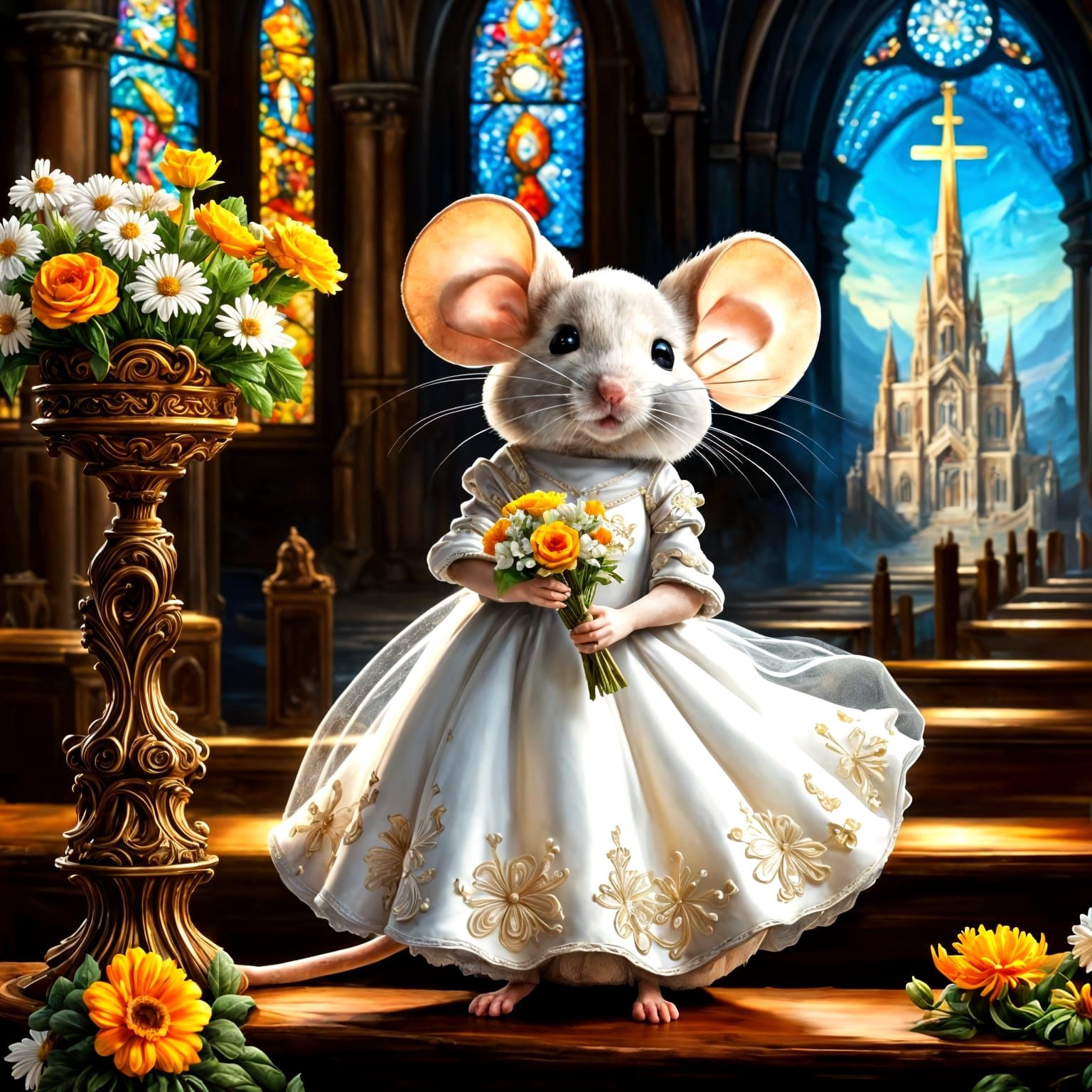 Bride; Where is he? Late again?!!