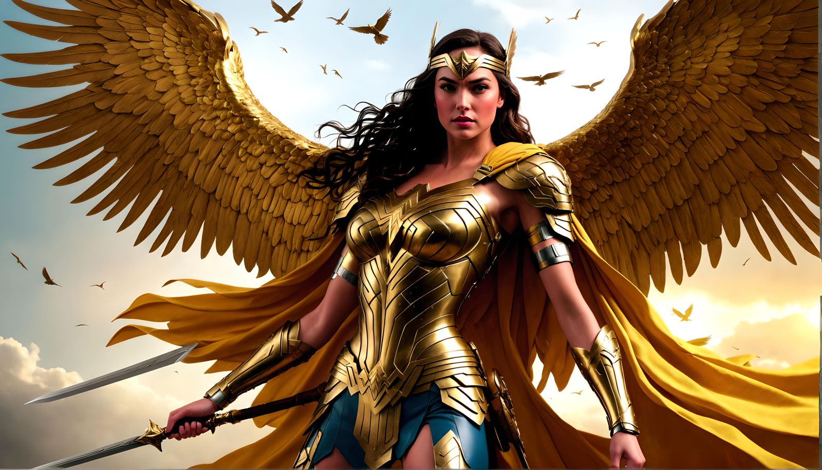 Wonder Woman's Golden Eagle Winged Armor
