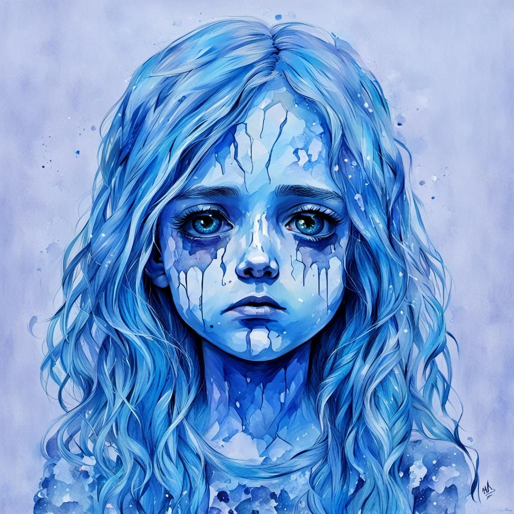 Evocative AI Art Depicting All-Consuming Sadness