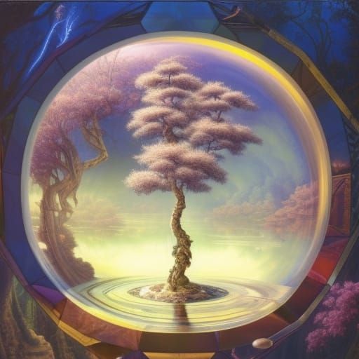 Intergalactic Bonsai Trees with Hexagon Bridges: Escher-esqu...