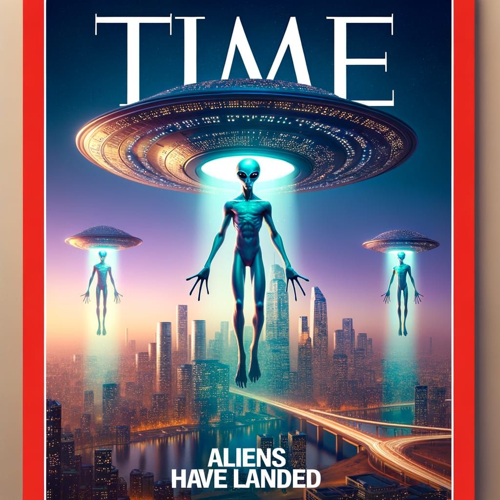 Time Magazine Cover: Aliens Land on Earth
