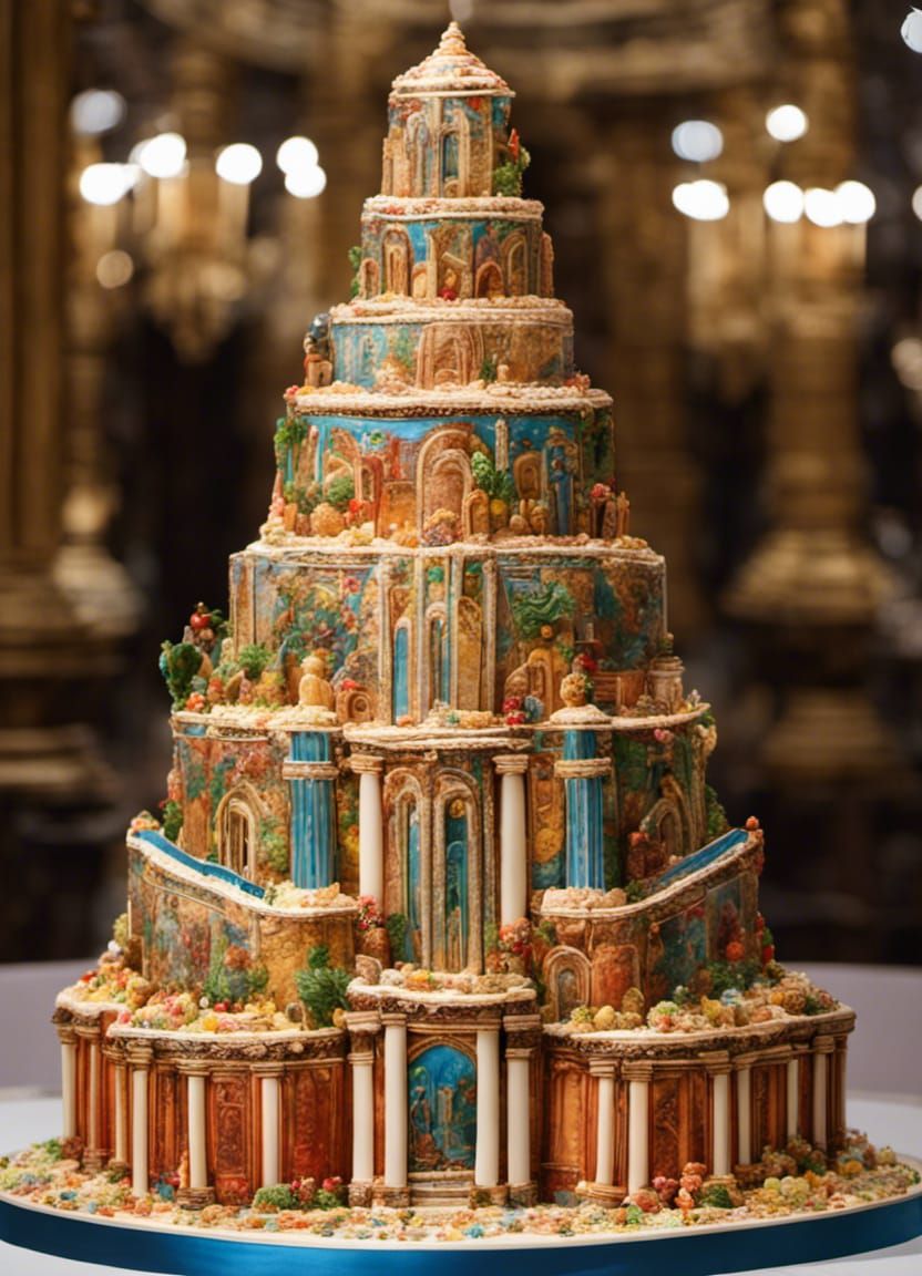 Babel Tower Wedding Cake (Sunday Cleanup, Work #1)