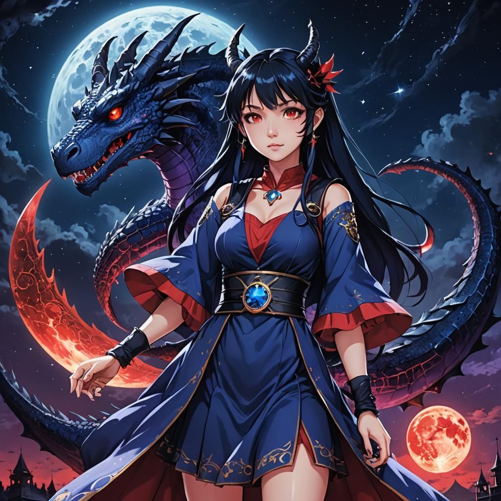Dragon Sorceress in Dinosaur Dress, Anime Key Visual