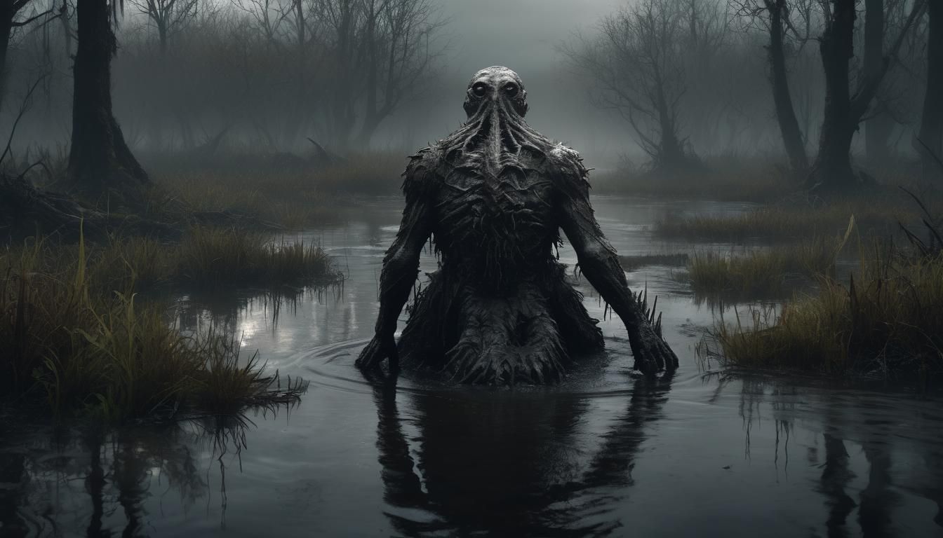 Gorefield Creature Emerges from Misty Swamp