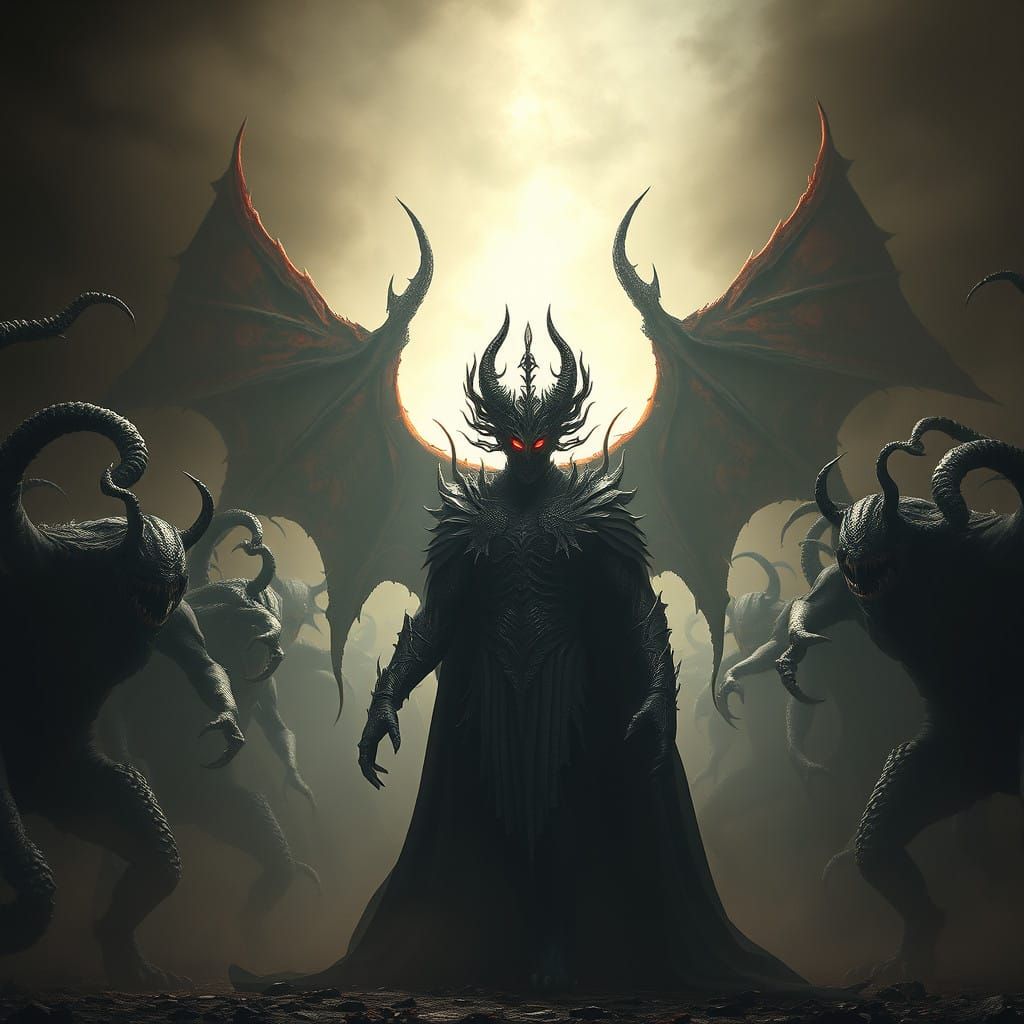 Dark Lord Reigns Supreme with Red Eyes