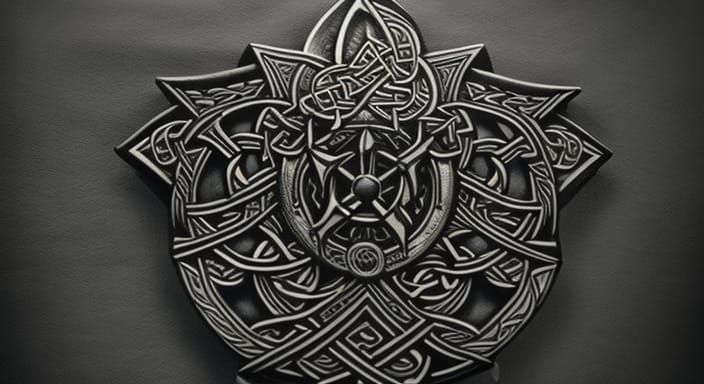 Thor Celtic Tattoo Design: Hyperrealistic Detail